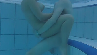 Young Couple Indulges In Passionate Underwater Encounter With Natural Breasts And Hidden Camera Recording