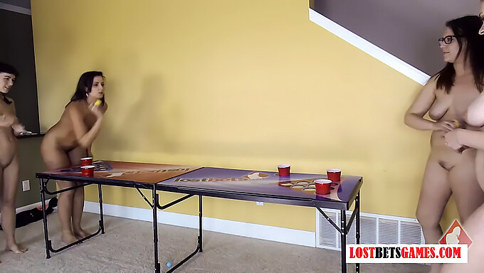 Get Ready To Watch A Steamy Game Of Strip Beer Pong!