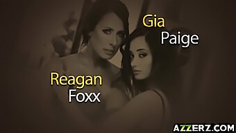 Reagan Foxx Memberikan Pijatan Panas Dengan Threesome Yang Menggoda