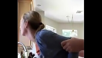 Amateur Mom Gets Naughty In The Kitchen