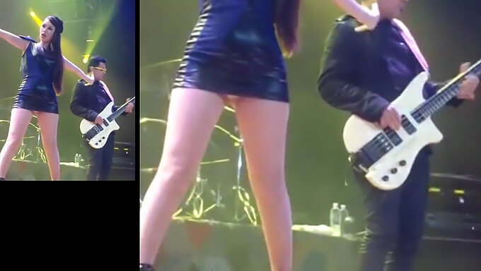 Latinas In Pantyhose Show Off Their Sexy Legs In A Steamy Concert