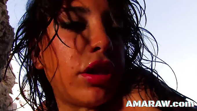 Carla Cruz, A Young Latina, Gets Aggressively Penetrated On A Sandy Shore