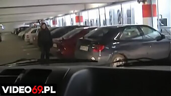 A Young Girl Performs Oral Sex In A Car Outside A Shopping Center