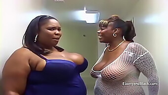 Thick-Legged Black Bbw'S Give A Deepthroat To A White Cock