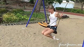 Young And Sexy: Amateur Teenie Shows Off Her Skills In Public