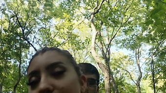 Interracial Couple Has Sex In The Forest