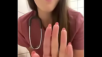 Nurse Indulges In Self-Pleasure In Hospital Lavatory