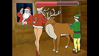 A Married Woman'S Naughty Adventure In A Christmas-Themed Sex Game