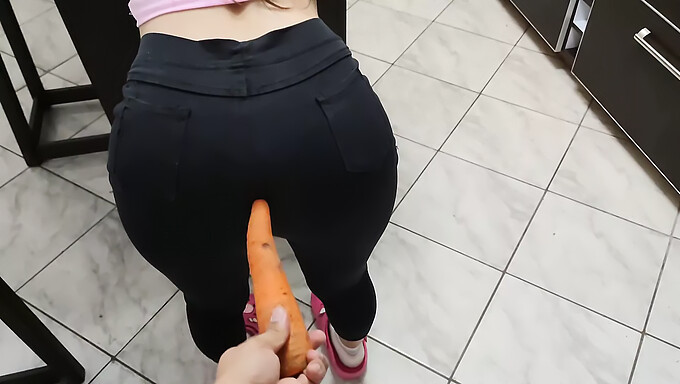 Amateur Couple Explores Hardcore Anal Play With A Carrot