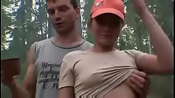 A Group Of Russians Have A Public Outdoor Orgy